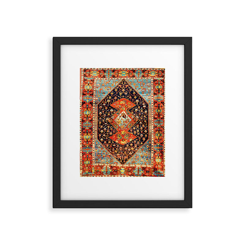 Bakshaish Antique Persian Carpet Print Framed Art Print Gallery Image 5
