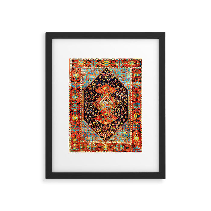 Bakshaish Antique Persian Carpet Print Framed Art Print Gallery Image 1