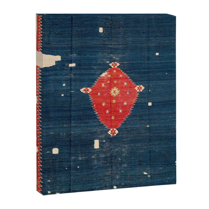 Balikesir  Antique Turkish Kilim Rug Print Canvas Print Gallery Image 1