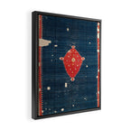 Balikesir  Antique Turkish Kilim Rug Print Framed Canvas Print Gallery Image 2