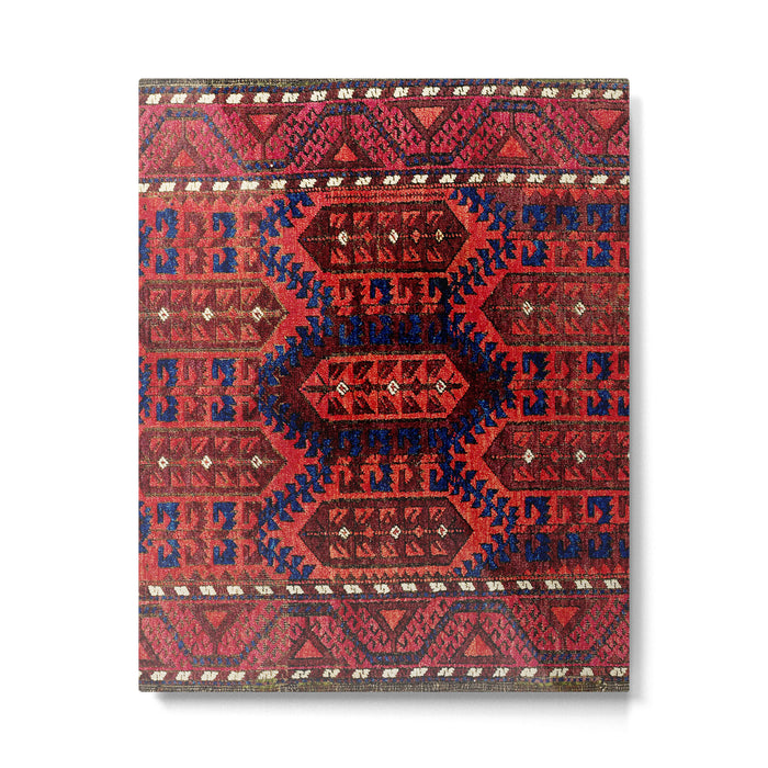 Baluch  Antique  Khorasan Persian Rug Print Metal Print Gallery Image 1
