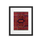 Baluch  Antique  Khorasan Persian Rug Print Framed Art Print Gallery Image 5