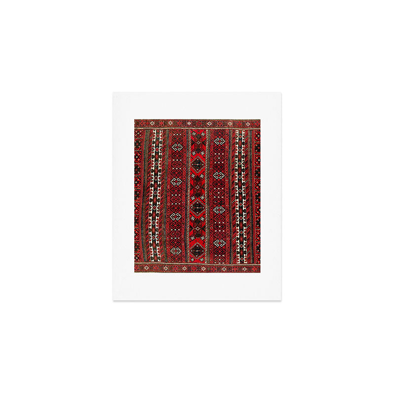 Baluch Flatweave  Antique Afghanistan  Rug Print Art Print Gallery Image 1