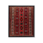 Baluch Flatweave  Antique Afghanistan  Rug Print Framed Canvas Print Gallery Image 3
