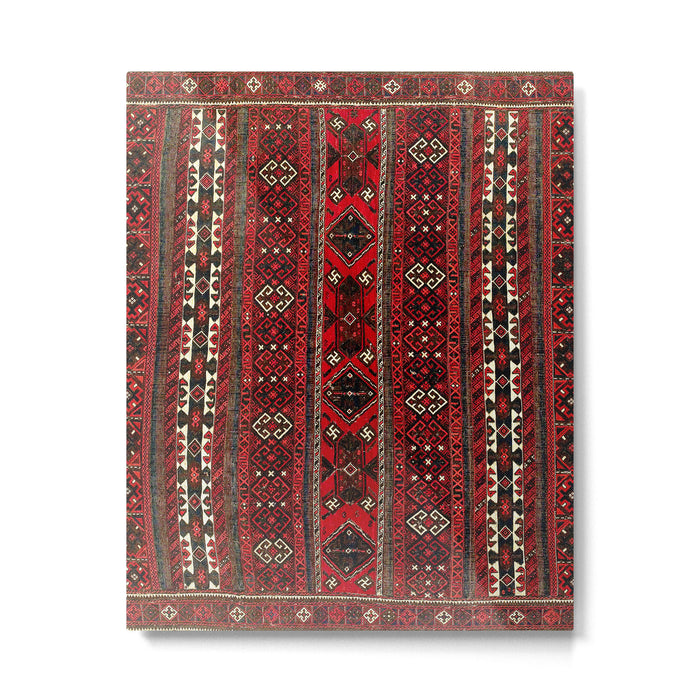 Baluch Flatweave  Antique Afghanistan  Rug Print Metal Print Gallery Image 1