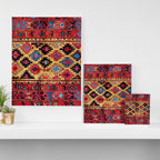 Baluch Khorasan Antique Tribal Persian Rug Print Canvas Print Gallery Image 3
