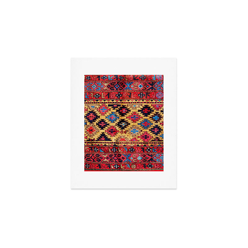 Baluch Khorasan Antique Tribal Persian Rug Print Art Print Gallery Image 1