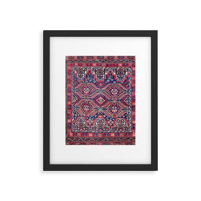 Baluch Khorasan Northeast Persian Bag Face Print Framed Art Print Gallery Image 6