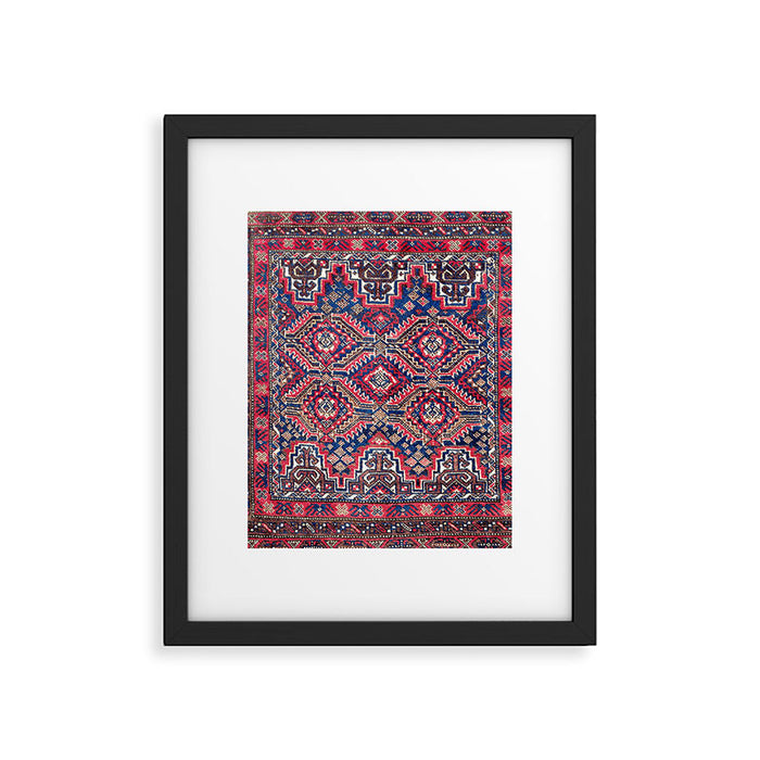 Baluch Khorasan Northeast Persian Bag Face Print Framed Art Print Gallery Image 1