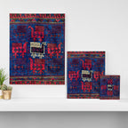 Baluch Khorasan Northeast Persian Bag Face Print With Birds Canvas Print Gallery Image 3
