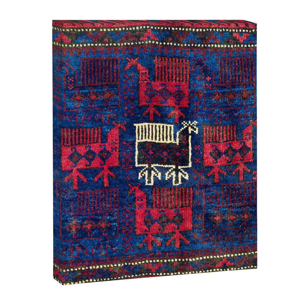 Baluch Khorasan Northeast Persian Bag Face Print With Birds Canvas Print Gallery Image 3