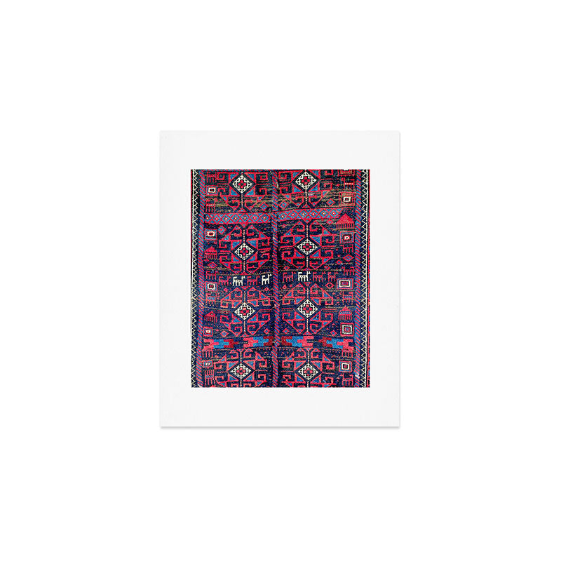 Baluch Khorasan Northeast Persian Rug Print Art Print Gallery Image 1