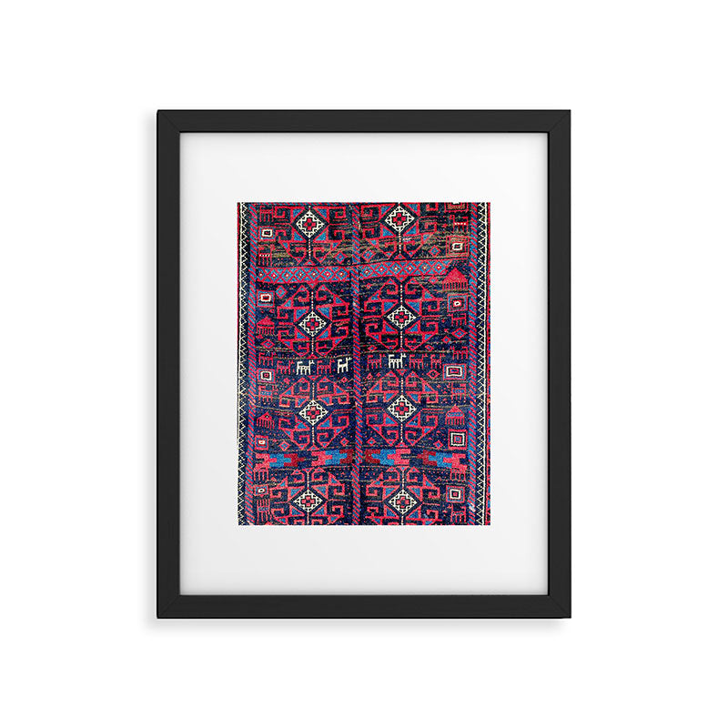Baluch Khorasan Northeast Persian Rug Print Framed Art Print Gallery Image 6