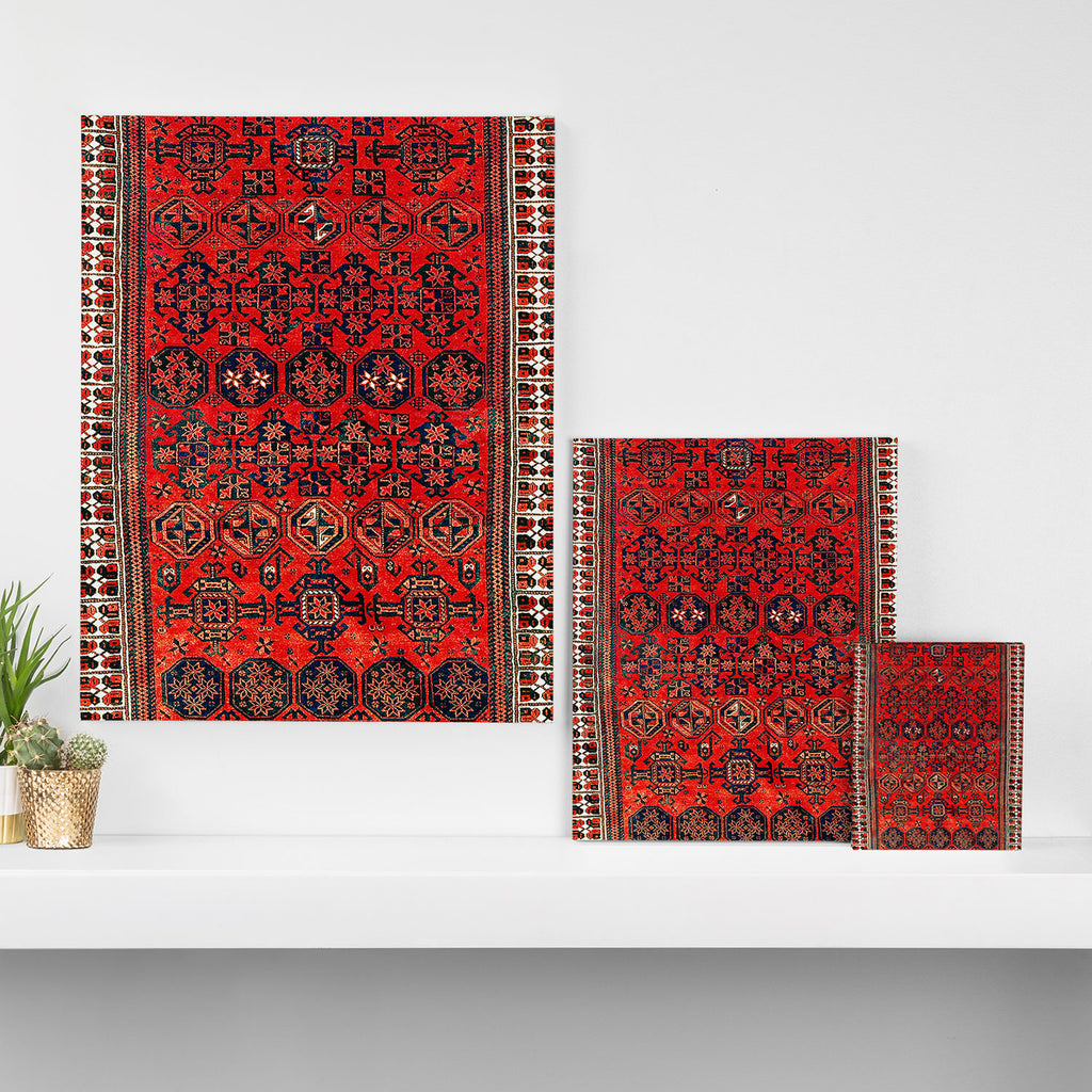 Baluch Khorasan Persian  Antique Rug Print Canvas Print Gallery Image 3