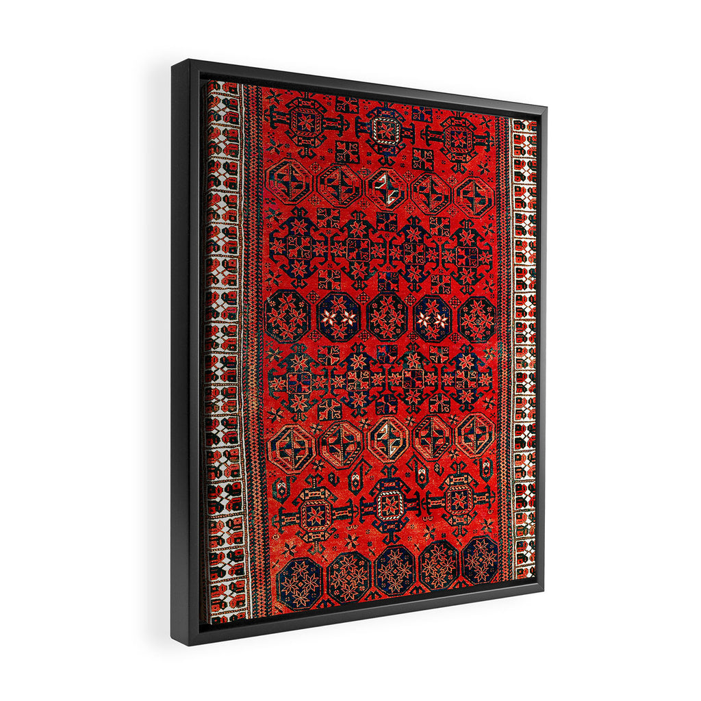 Baluch Khorasan Persian  Antique Rug Print Framed Canvas Print Gallery Image 2