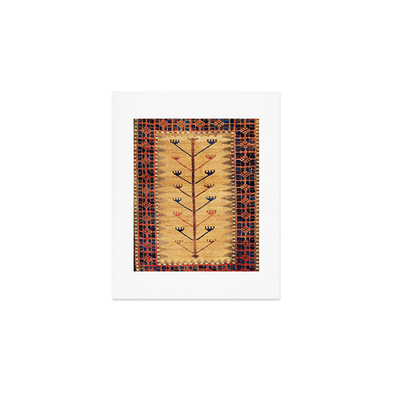 Baluch Sofreh  Khorasan  Antique Tribal Persian Fabric Print Art Print Gallery Image 1