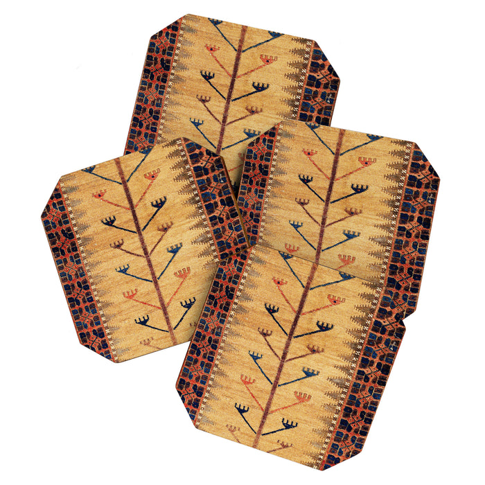 Baluch Sofreh  Khorasan  Antique Tribal Persian Fabric Print Coaster Gallery Image 1