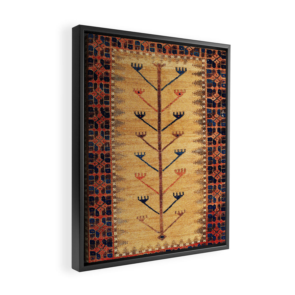 Baluch Sofreh  Khorasan  Antique Tribal Persian Fabric Print Framed Canvas Print Gallery Image 2