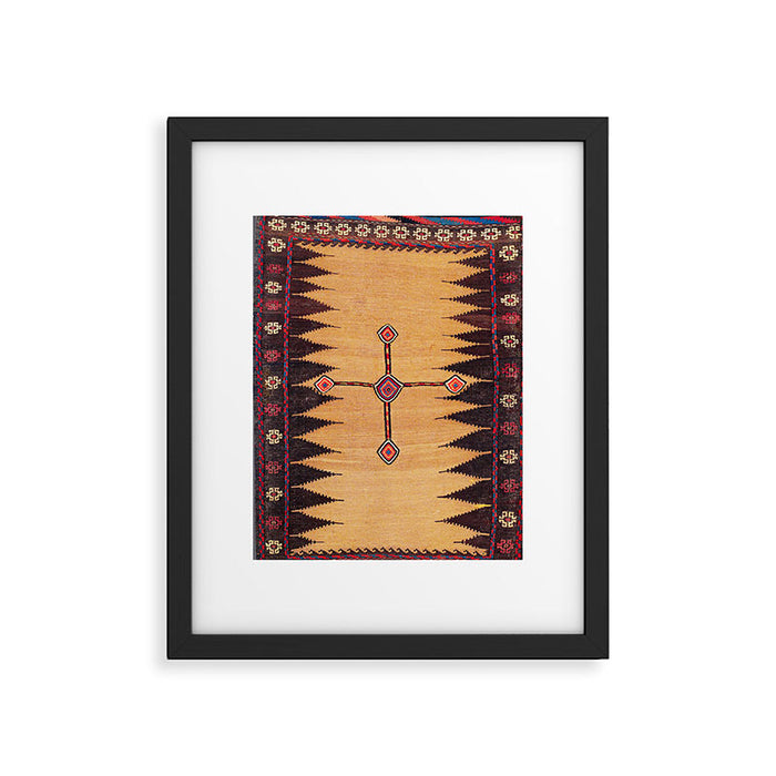 Baluch Sofreh Khorasan Northeast Persian Food Cover Print Framed Art Print Gallery Image 1