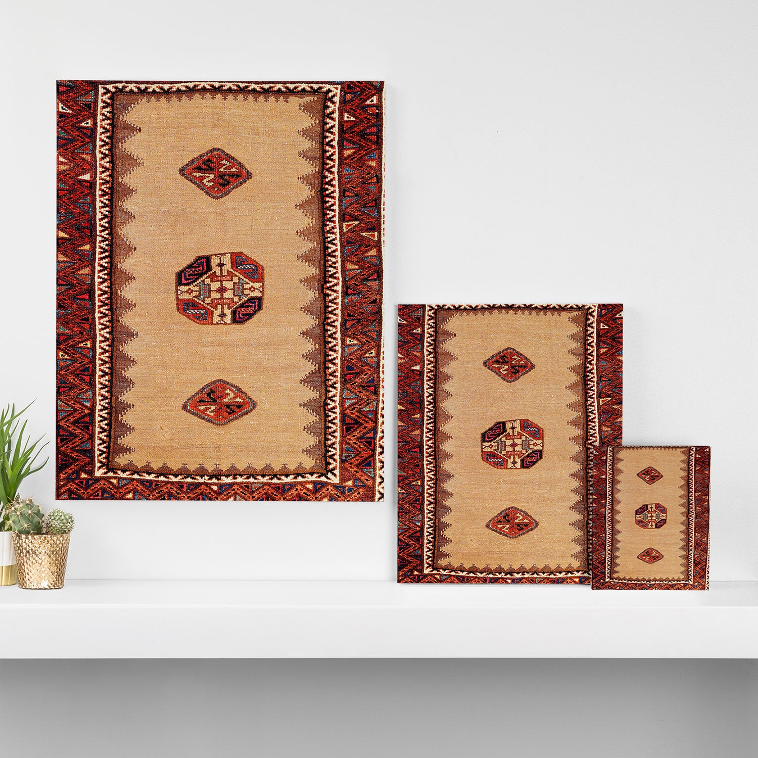 Baluch Sofreh Khorasan Northeast Persian Rug Print Canvas Print Gallery Image 3