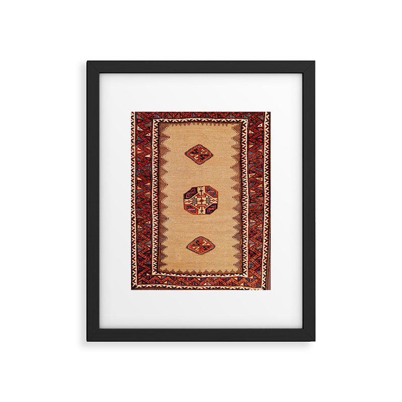 Baluch Sofreh Khorasan Northeast Persian Rug Print Framed Art Print Gallery Image 4