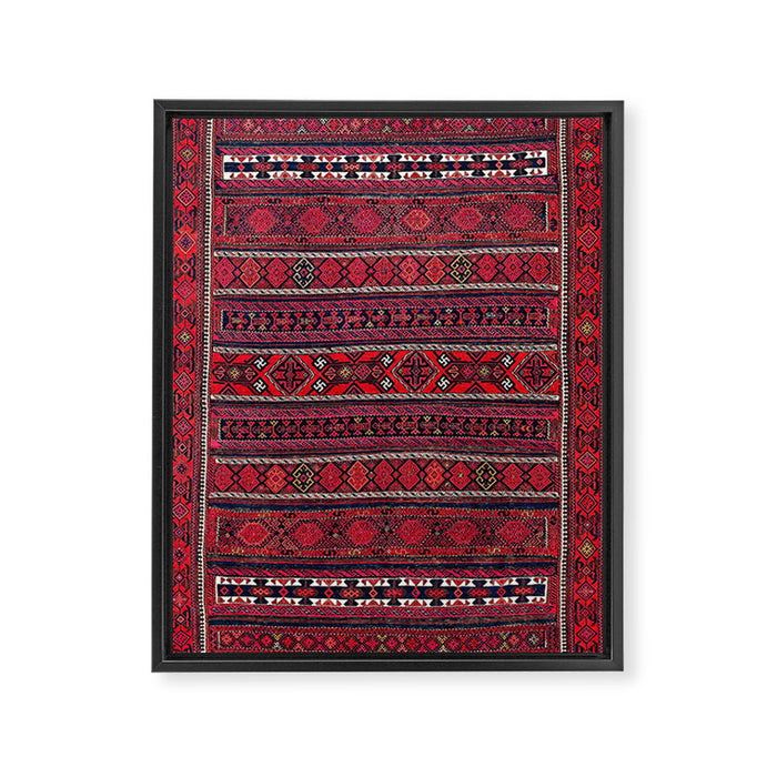 Baluch Southwest Afghanistan Flatweave Print Framed Canvas Print Gallery Image 1