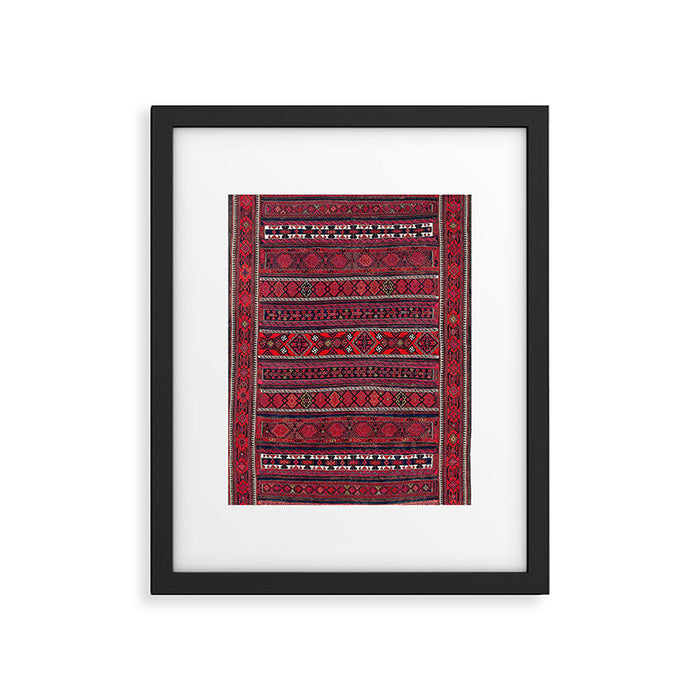Baluch Southwest Afghanistan Flatweave Print Framed Art Print Gallery Image 1