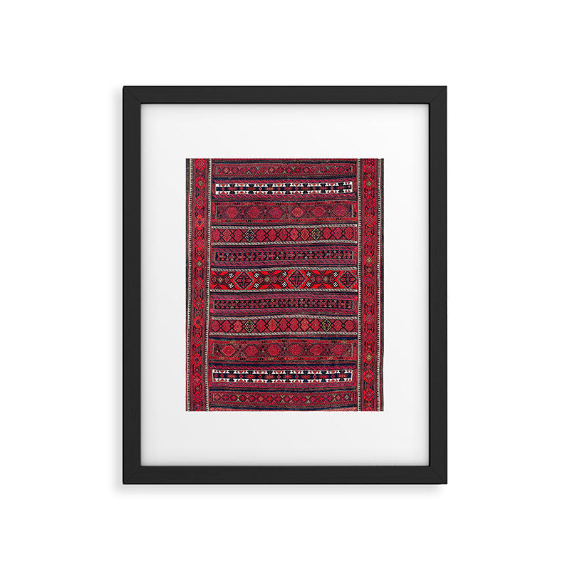 Baluch Southwest Afghanistan Flatweave Print Framed Art Print Gallery Image 4