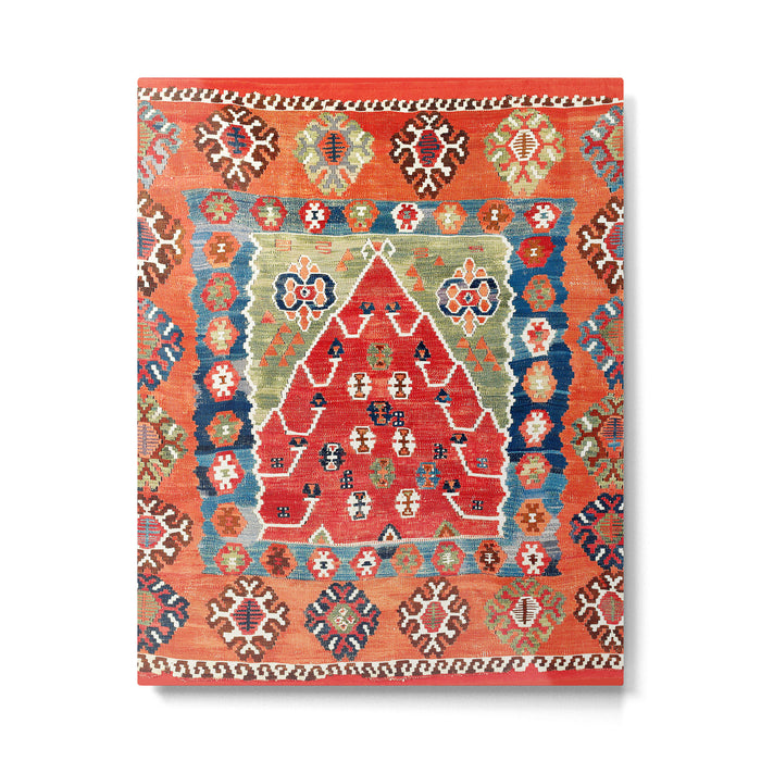 Bayburt Northeast Anatolian Niche Kilim Print Metal Print Gallery Image 1