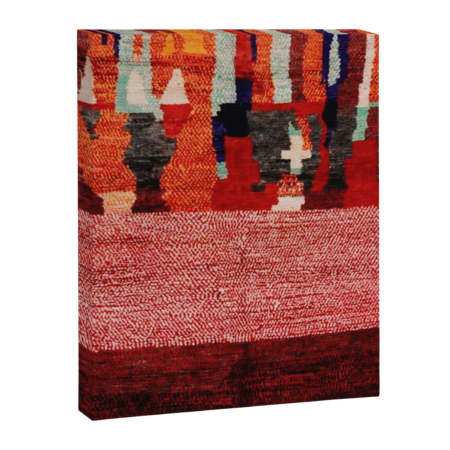 Beautiful Antique Moroccan Rug Print Canvas Print Gallery Image 3