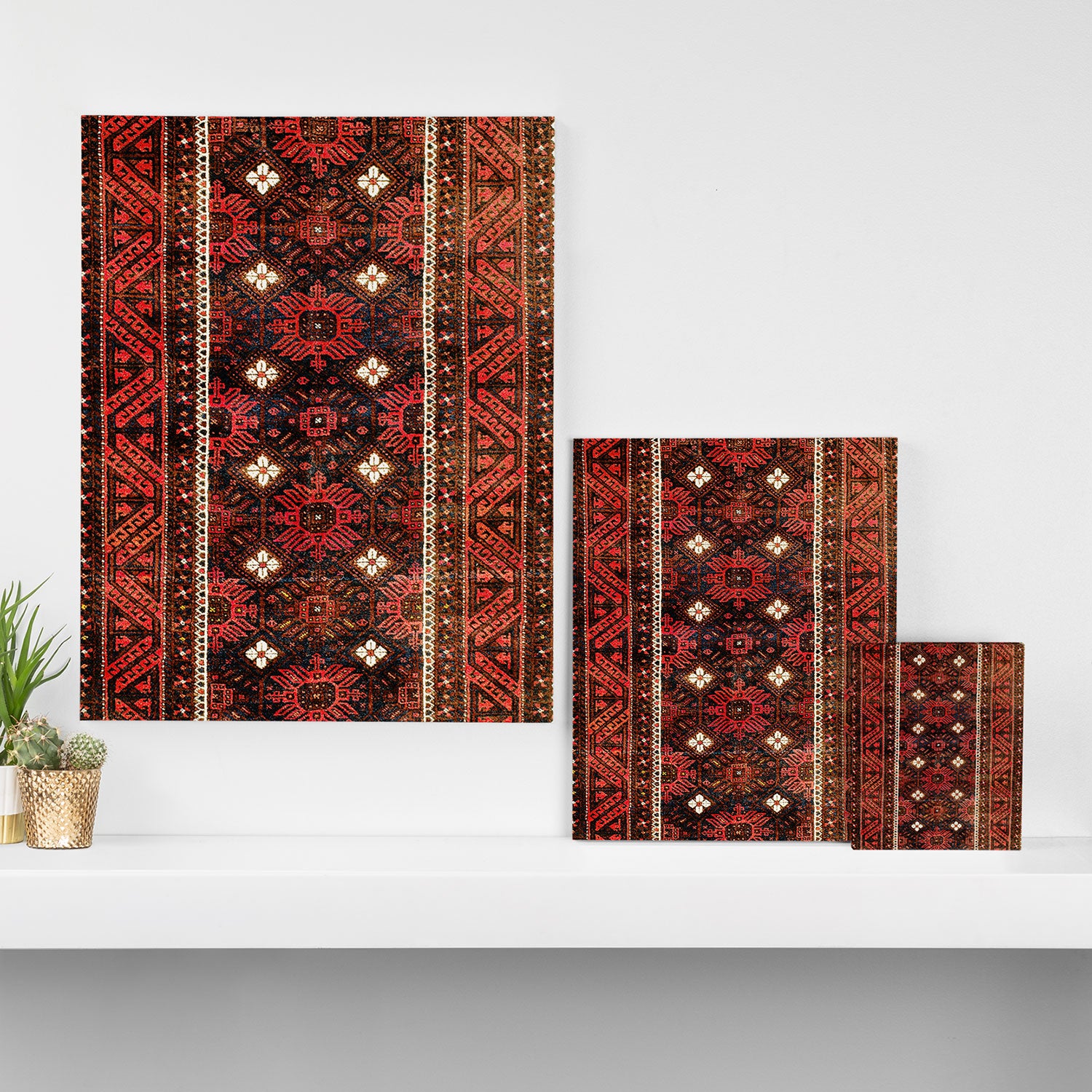 Belouch  Antique Khorasan Northeast Persian Rug Print Canvas Print Gallery Image 3