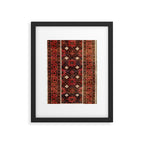 Belouch  Antique Khorasan Northeast Persian Rug Print Framed Art Print Gallery Image 5