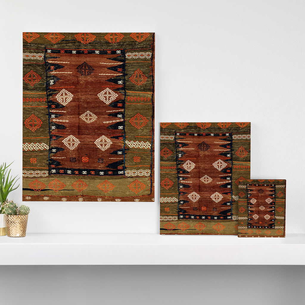 Belouch  Antique Khorassan Northeast Persian Rug Canvas Print Gallery Image 3