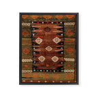 Belouch  Antique Khorassan Northeast Persian Rug Framed Canvas Print Gallery Image 3