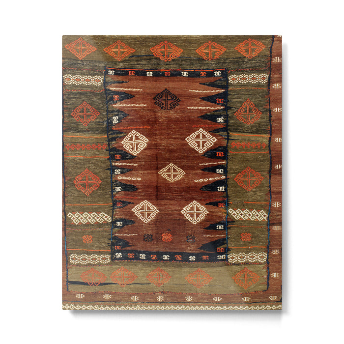 Belouch  Antique Khorassan Northeast Persian Rug Metal Print Gallery Image 1
