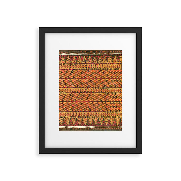 Belouch Antique Khorassan Persian Wedding Tablecloth Print Framed Art Print Gallery Image 1