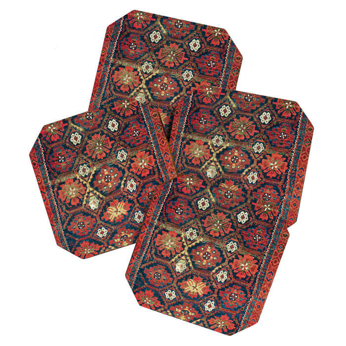 Belouch Khorassan Northeast Persian Rug Print Coaster Gallery Image 1