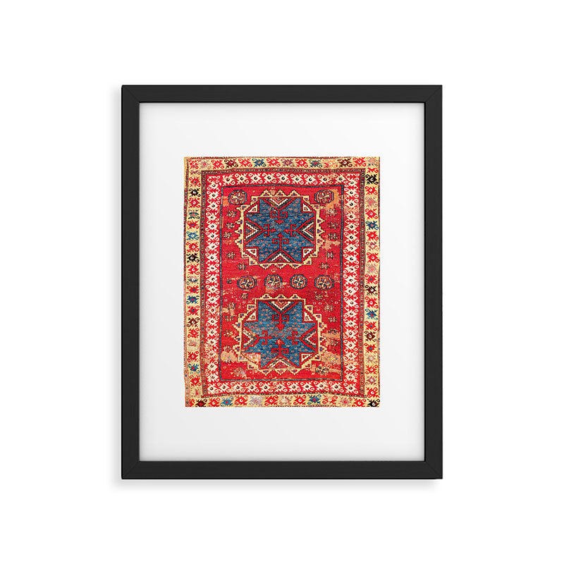 Bergama Northwest Anatolian Rug Framed Art Print Gallery Image 5
