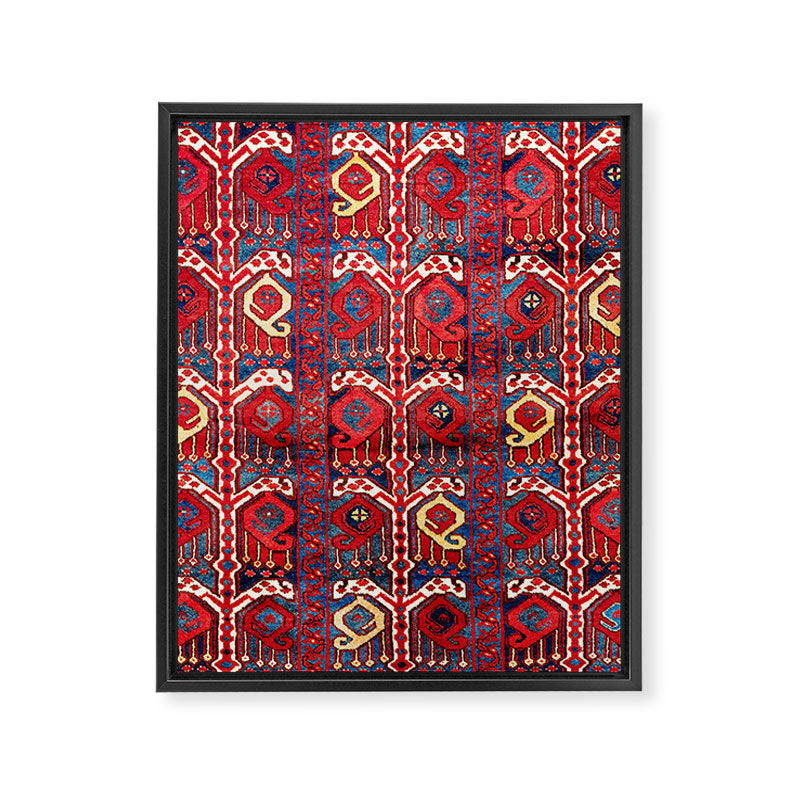 Beshir Central Asia Amu Darya Rug Framed Canvas Print Gallery Image 3