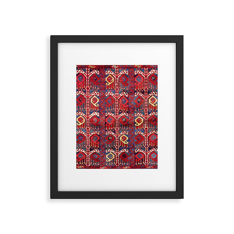 Beshir Central Asia Amu Darya Rug Framed Art Print Gallery Image 6