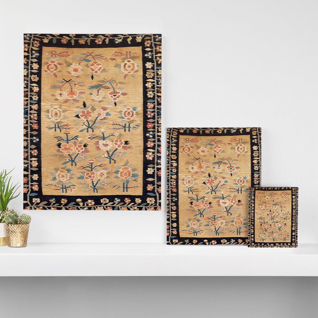Bessarabian Floral European Kilim Print Canvas Print Gallery Image 3