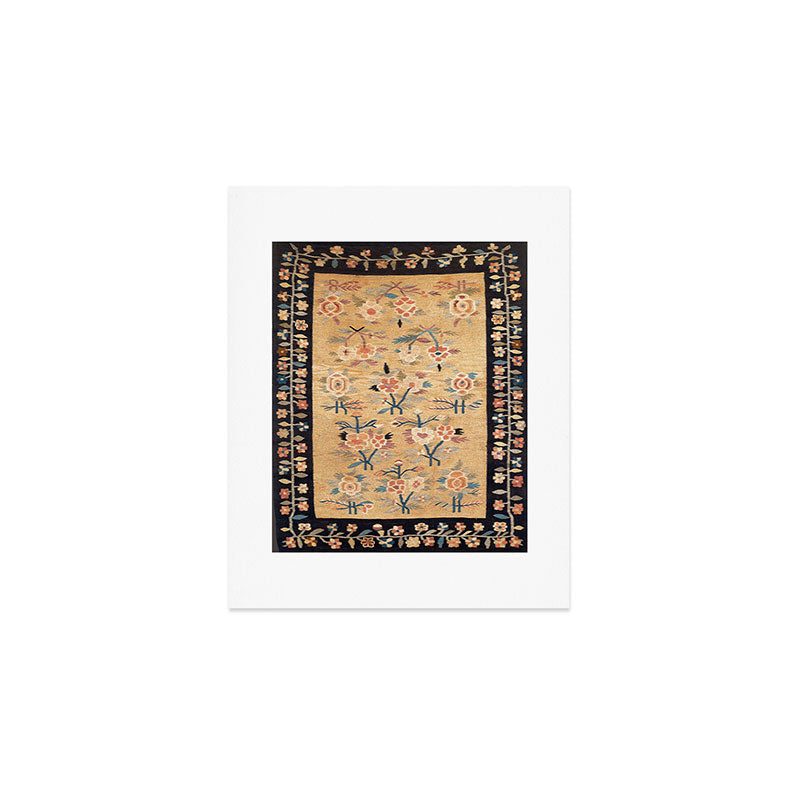 Bessarabian Floral European Kilim Print Art Print Gallery Image 1