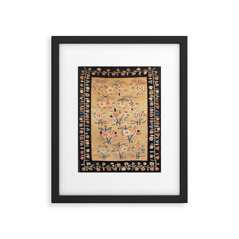 Bessarabian Floral European Kilim Print Framed Art Print Gallery Image 4