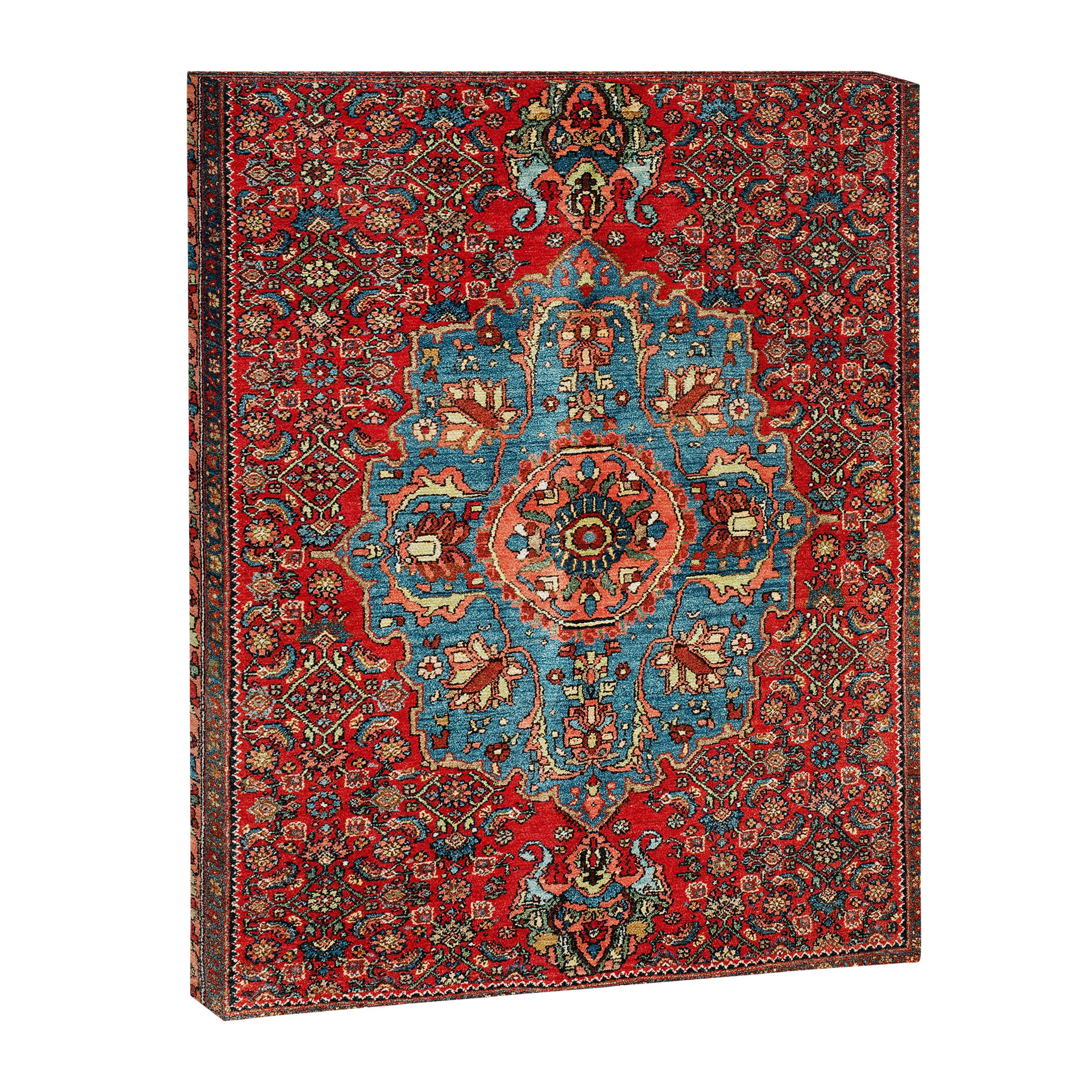 Bidjar Antique Kurdish Northwest Persian Rug Print Canvas Print Gallery Image 3