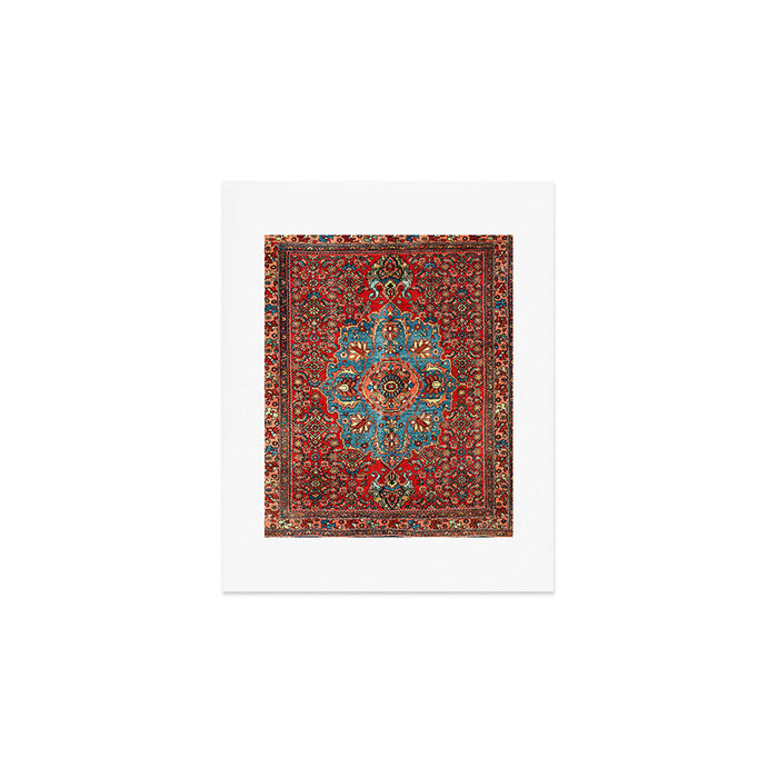 Bidjar Antique Kurdish Northwest Persian Rug Print Art Print Gallery Image 1