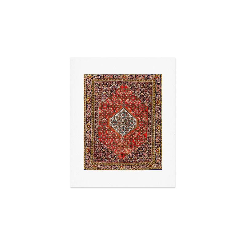Bidjar Persian Rug Print Art Print Gallery Image 1