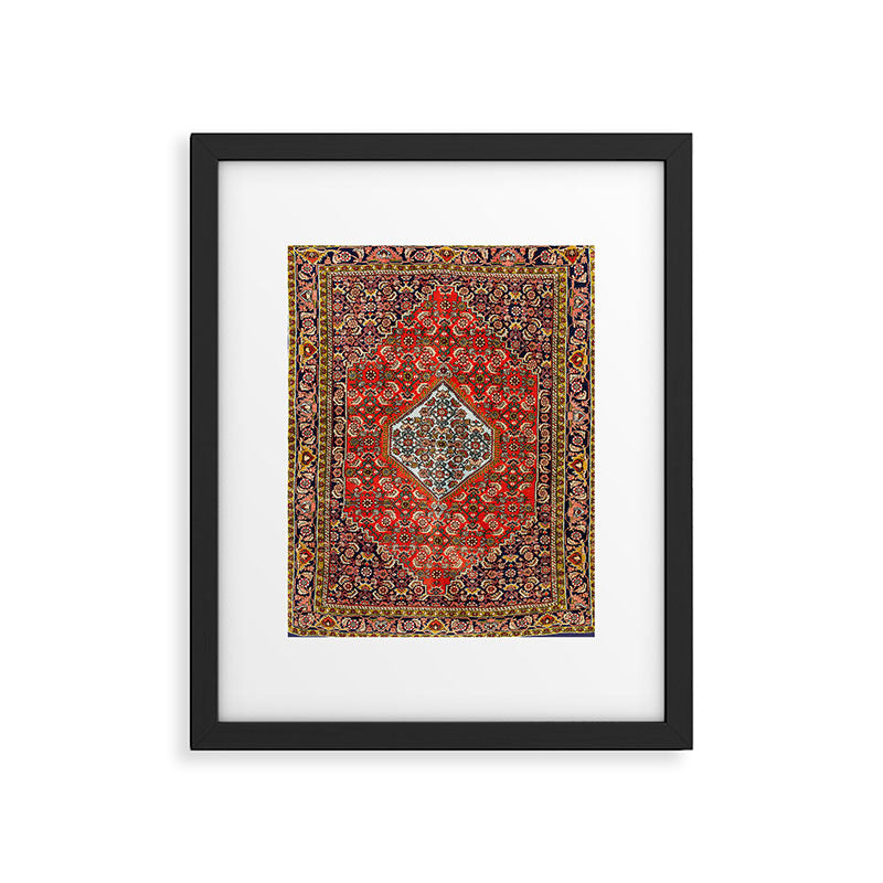 Bidjar Persian Rug Print Framed Art Print Gallery Image 4
