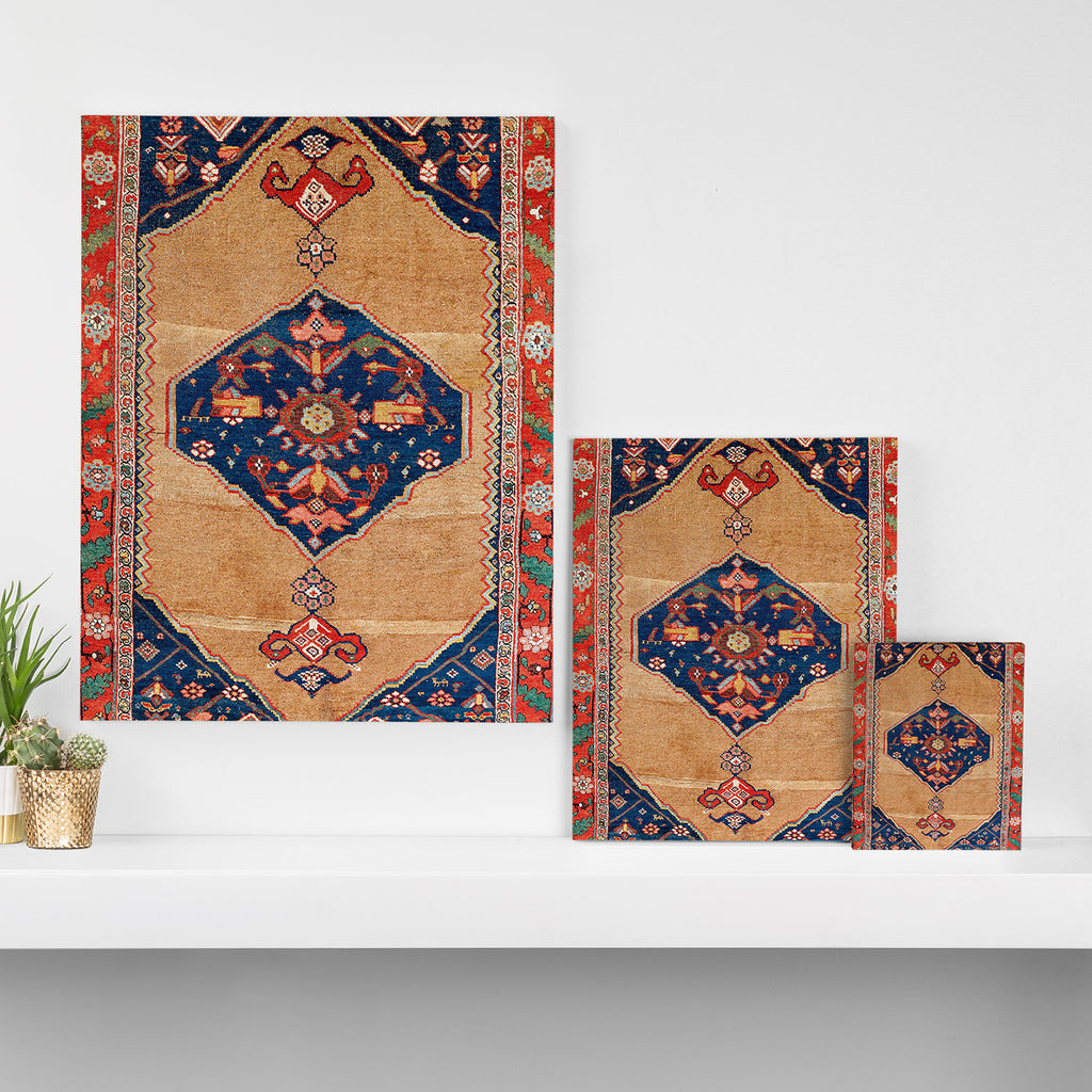 Bijar Kurdish Northwest Persian Rug Print Canvas Print Gallery Image 3