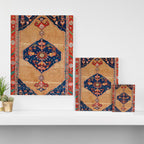 Bijar Kurdish Northwest Persian Rug Print Canvas Print Gallery Image 3