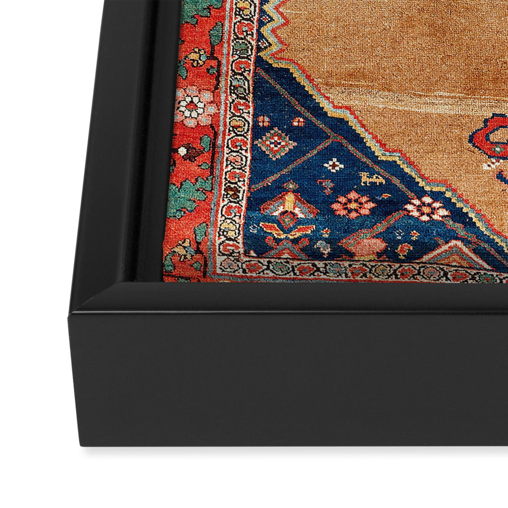 Bijar Kurdish Northwest Persian Rug Print Framed Canvas Print Gallery Image 3